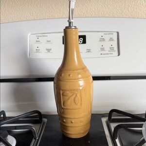 Mustard Yellow Ceramic Oil Dispenser